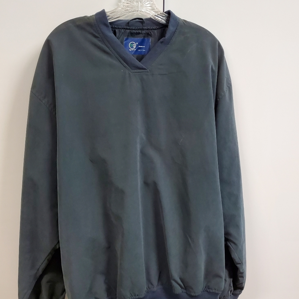 MG Golf brand charcoal gray wind shirt. Size M